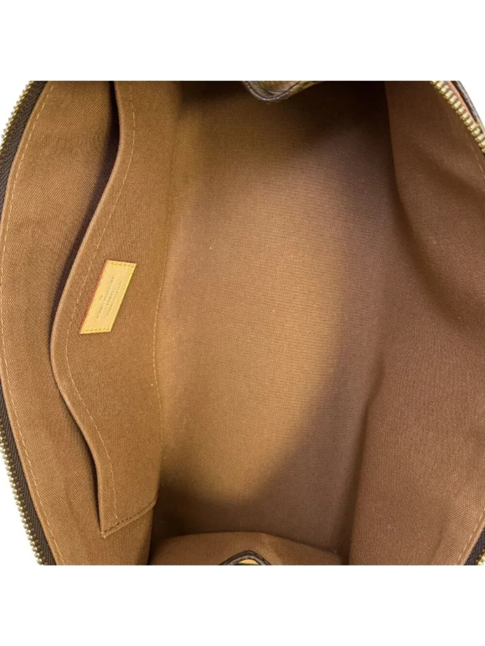 Louis Vuitton 2005 Popincourt Handbag Monogram Canvas Brown & Tan Gold-Tone Hard